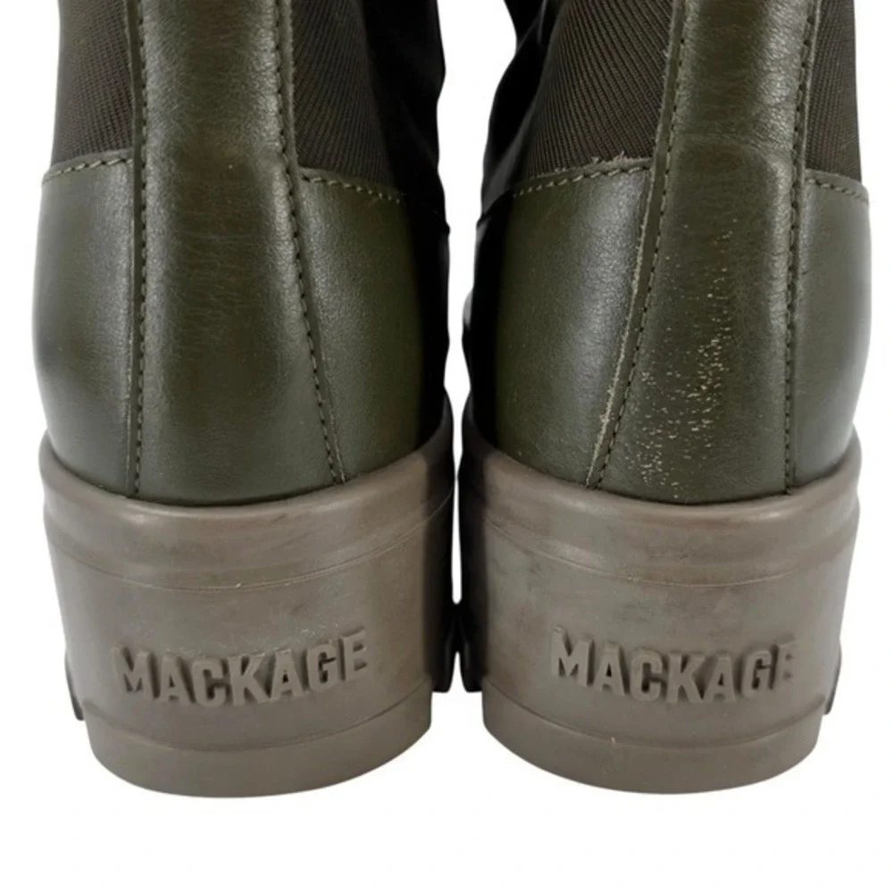 Mackage Womens 40 HERO-W Shearling Lined‎ Winter Boots in Army Green